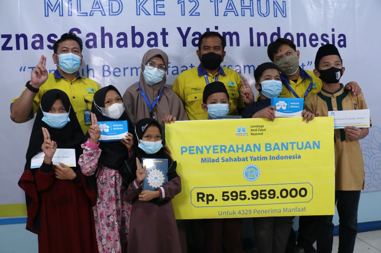 Sahabat Yatim Indonesia gelar santunan dimoment Milad ke 12 Tahun